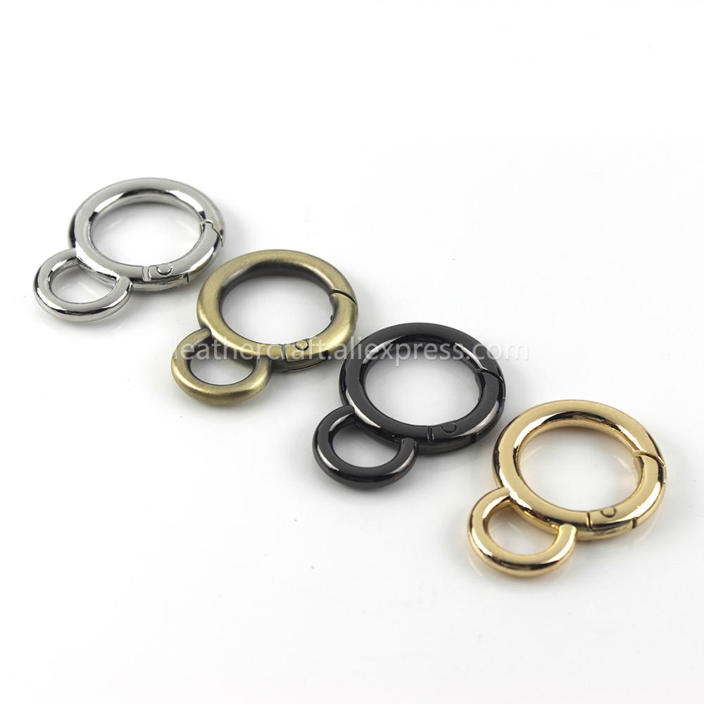 Circle Round Bag - Logam Lingkaran Snap Hook Spring Gerbang