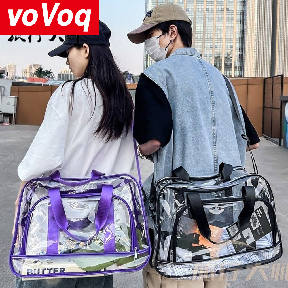 Women Bags Max - Tas bepergian transparan gaya Korea populer