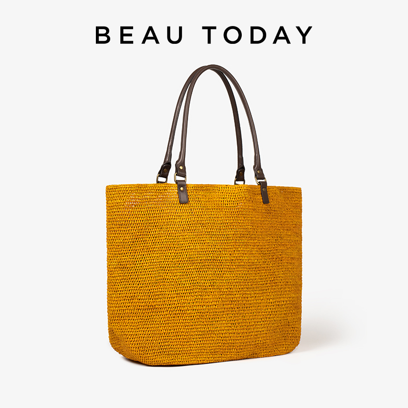 Women'S Raffia Bags - BEAUTODAY Tas Tote Kasual Wanita Raffia