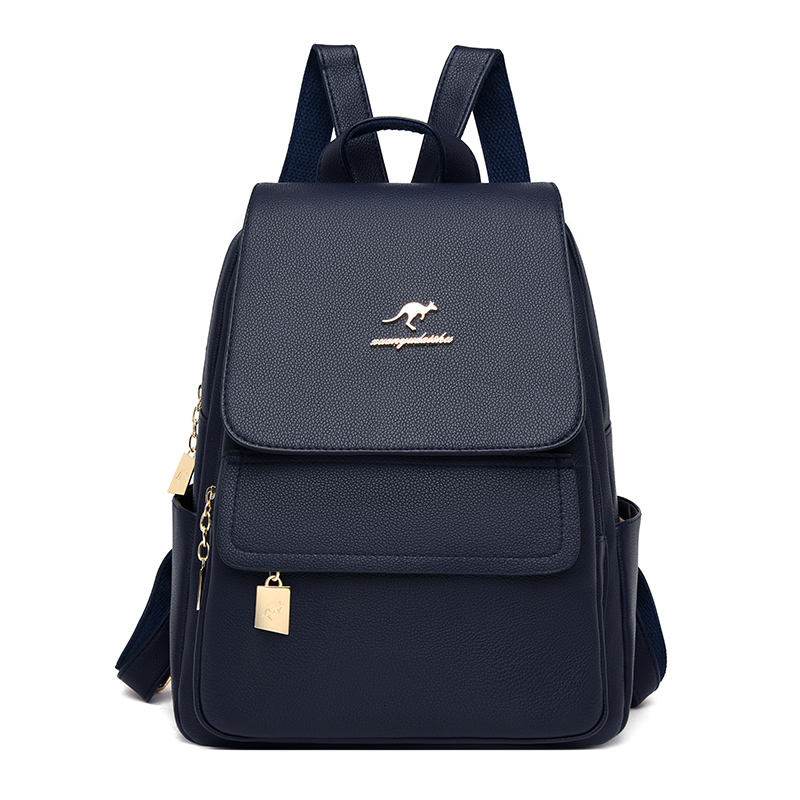 Women Bags White - Tas punggung kulit wanita, ransel berpergian