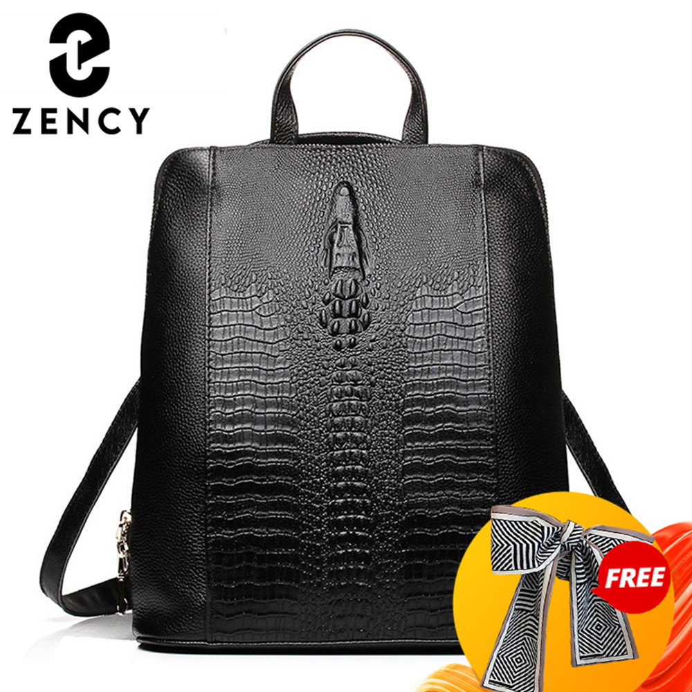 Women Bags White - Zency 100% ransel kulit asli wanita