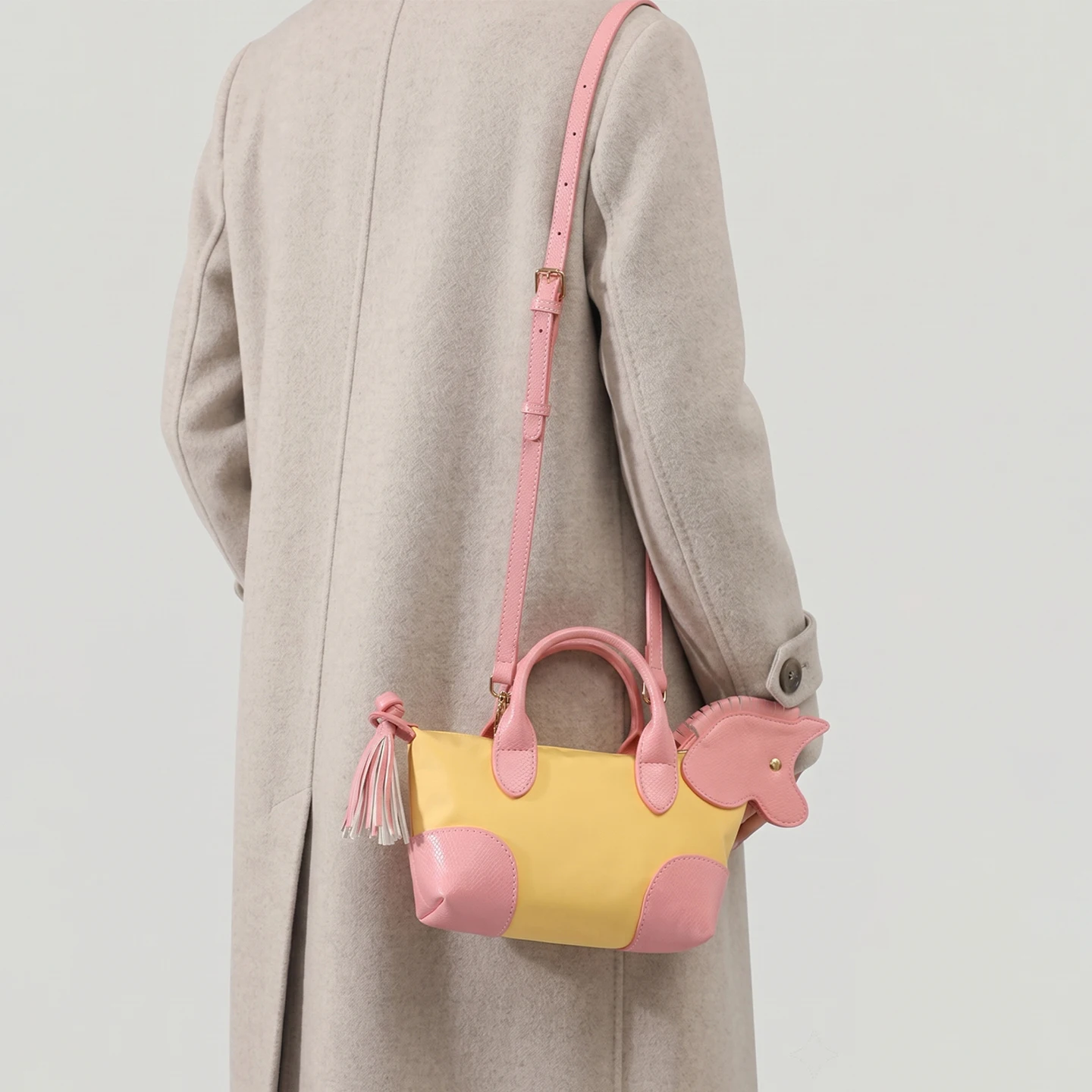 Women Bags Max - Tas Mini Dumpling Dekorasi Kuda Lucu,