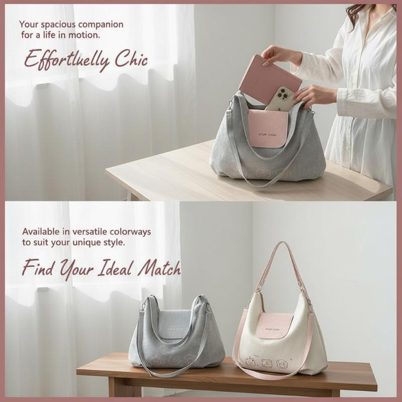 Women Bags White - Tas Bahu Kartun Lucu Baru Tas