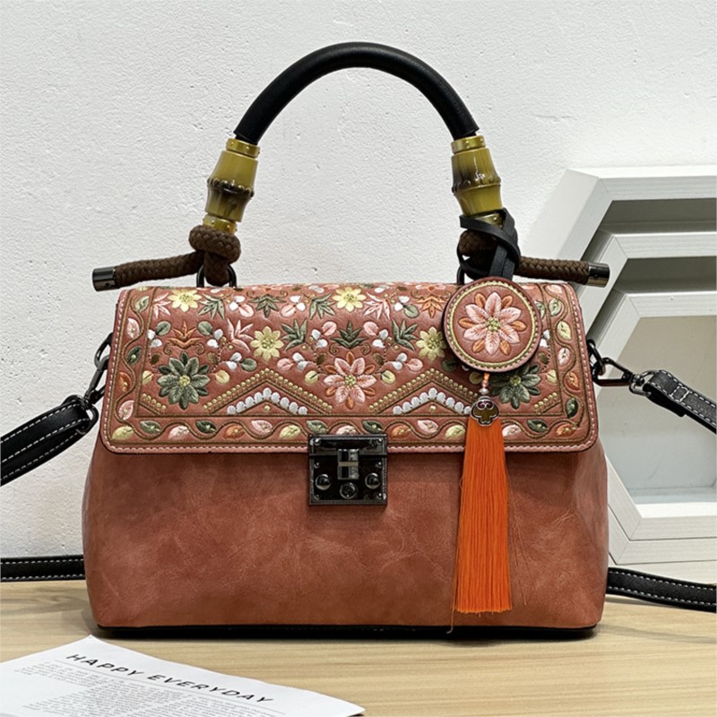 Women Bags Jw Pei - Johnature Tas Kulit Wanita Cheongsam Bordir
