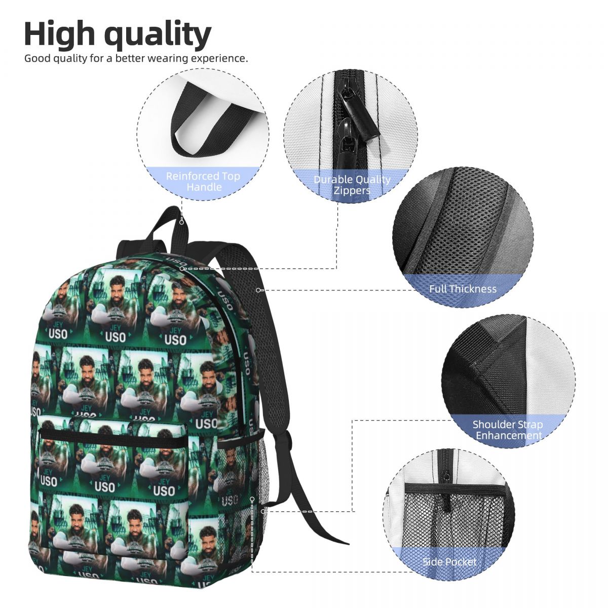 Winner WWE Jey Uso Backpack Da - Women Bags Winners ulasan dan harga