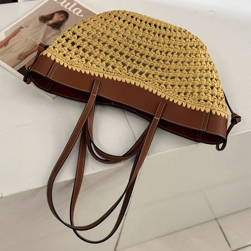 Tas Pantai Tenun Berongga Berm - Women'S Raffia Bags ulasan dan harga