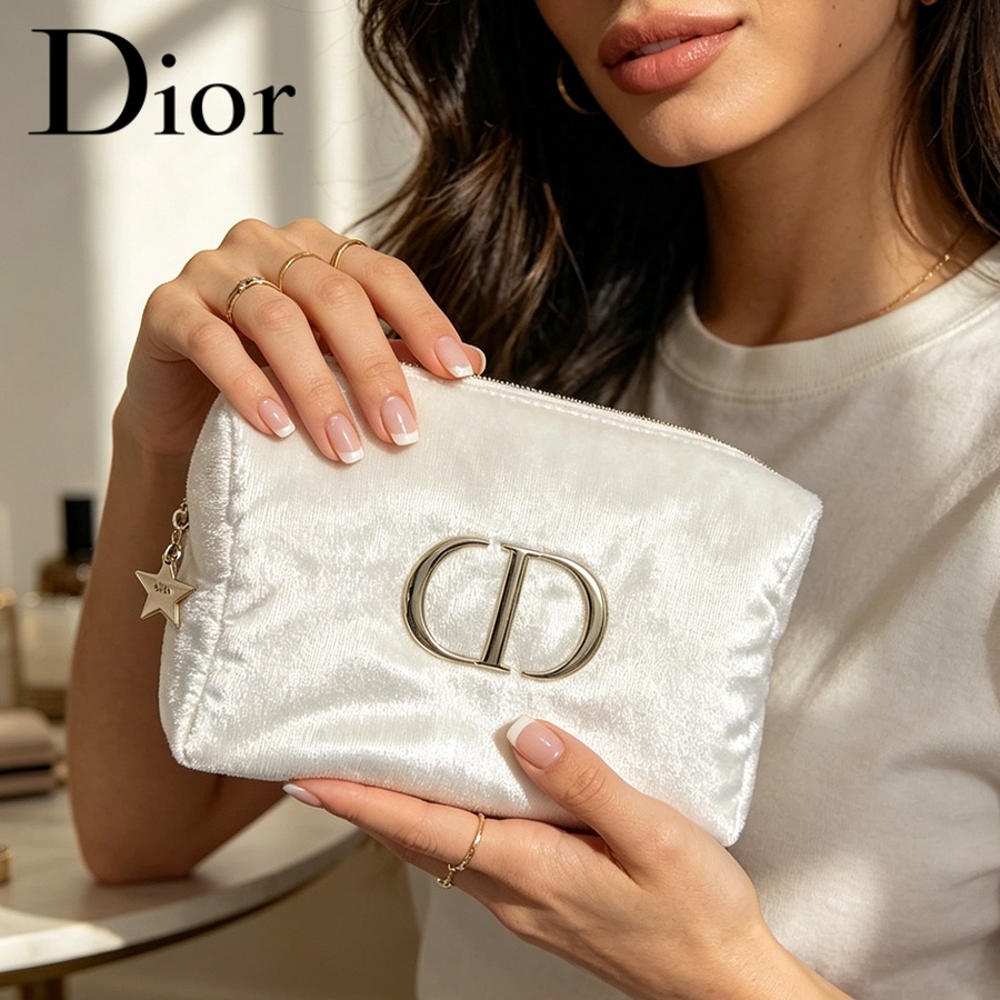 Tas Dior Tas Kosmetik Perjalan - Women Bags White ulasan dan harga