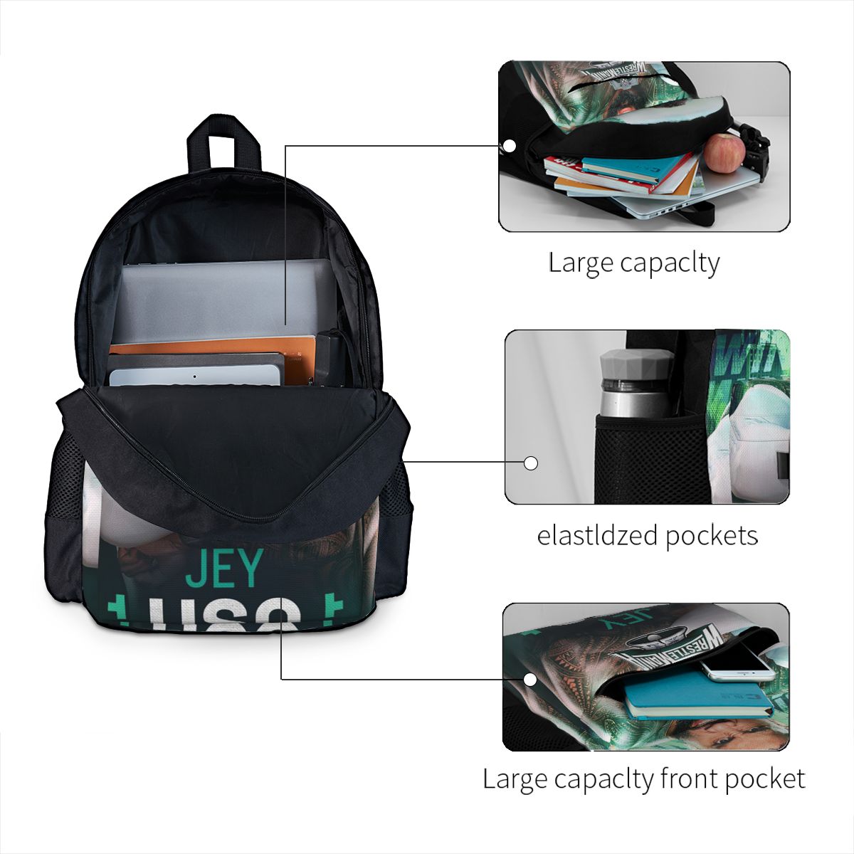 Winner WWE Jey Uso Backpack Da - Women Bags Winners ulasan dan harga