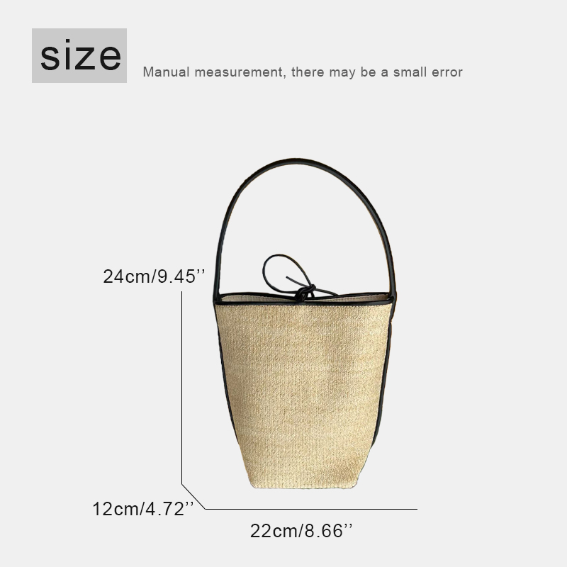 Tas Pantai Kecil Rajut Rafia U - Women'S Raffia Bags ulasan dan harga