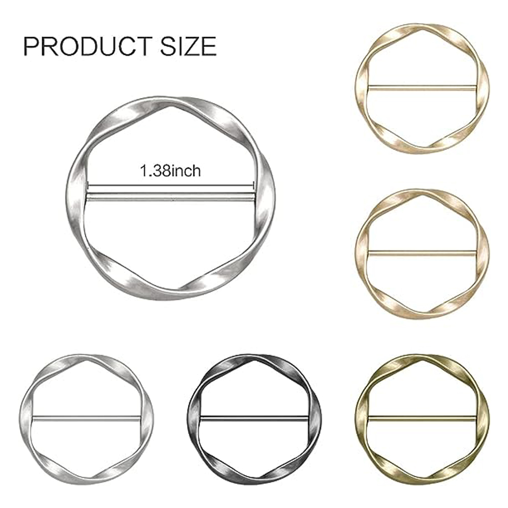 2 buah klip syal dan cincin t- - Circle Round Bag ulasan dan harga