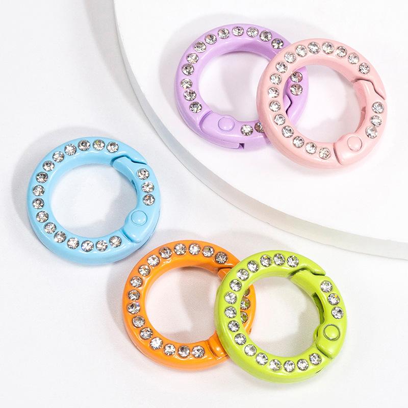 30 buah cincin O logam berlian - Circle Round Bag ulasan dan harga