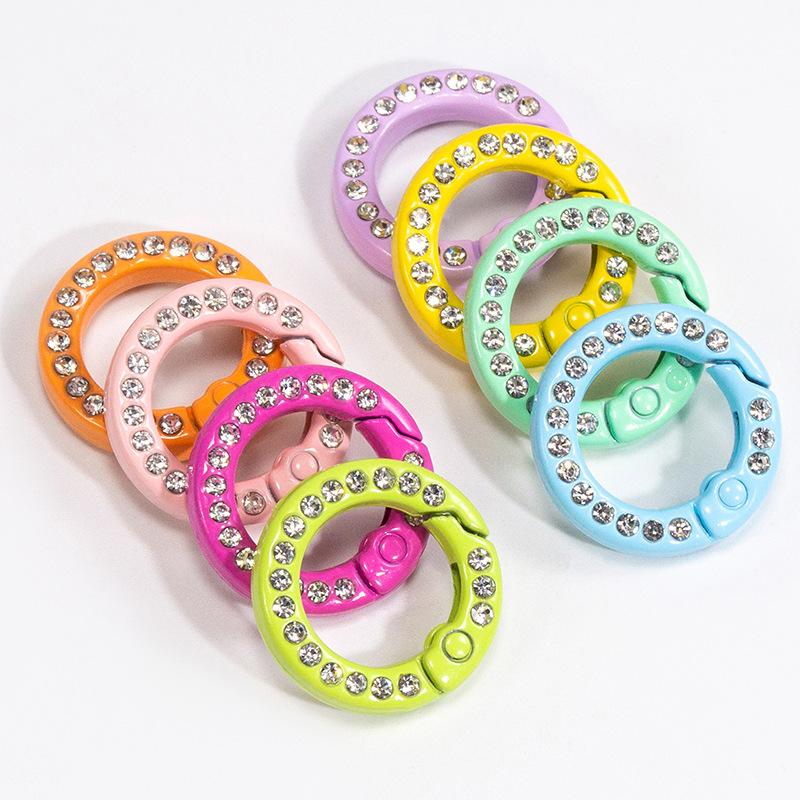 30 buah cincin O logam berlian - Circle Round Bag ulasan dan harga
