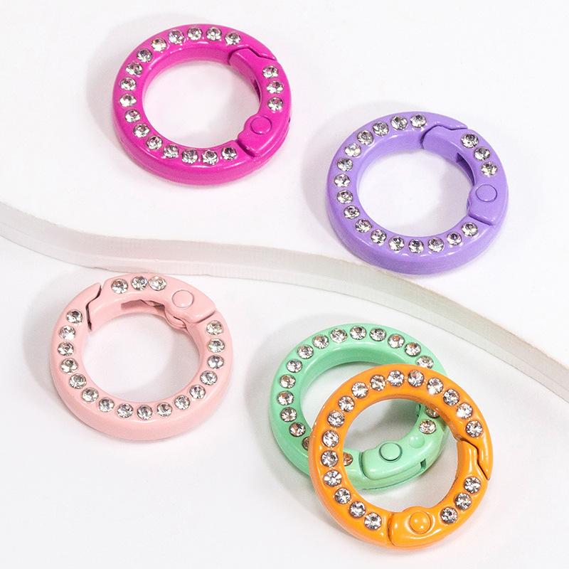 30 buah cincin O logam berlian - Circle Round Bag ulasan dan harga