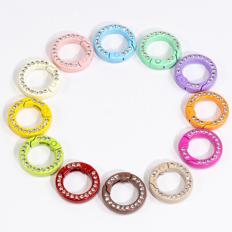 30 buah cincin O logam berlian - Circle Round Bag ulasan dan harga