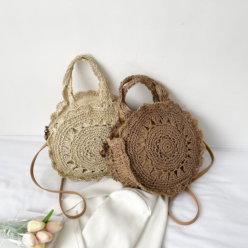Tas jerami bulat musim panas t - Circle Round Bag ulasan dan harga