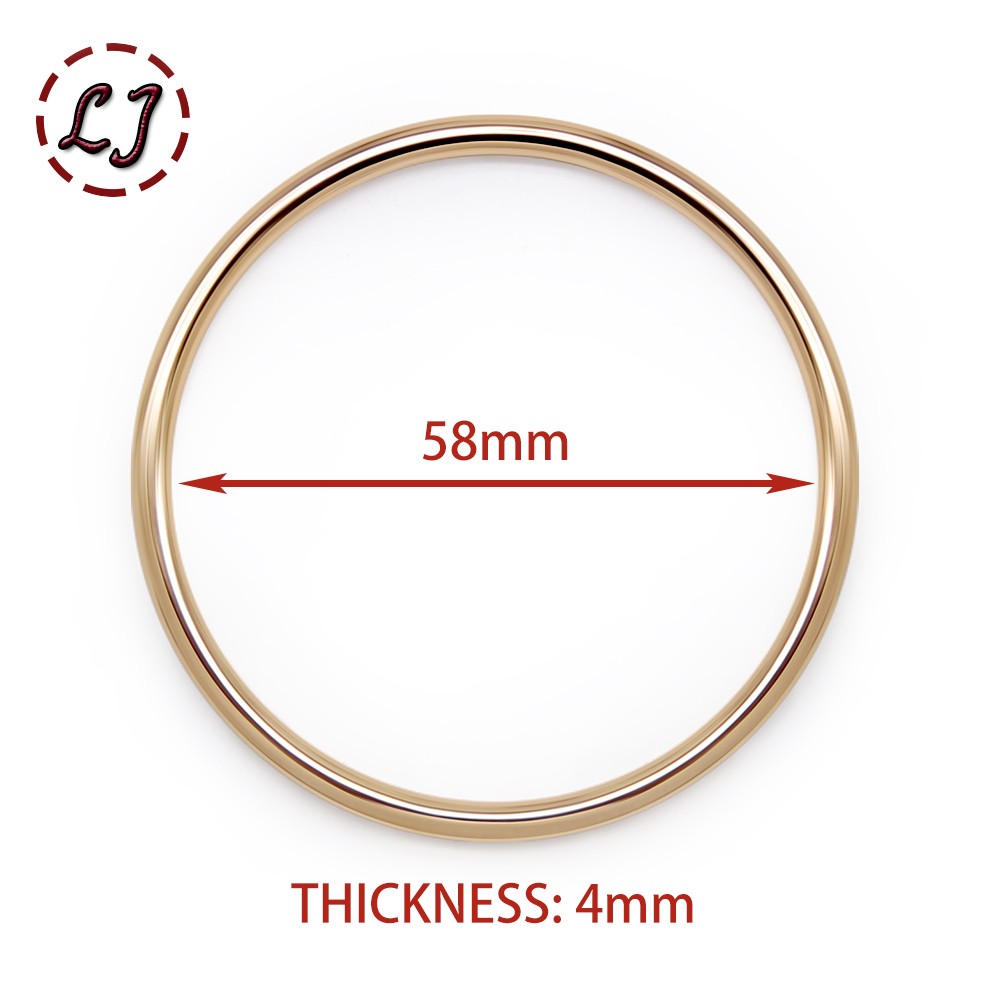 Baru 10 buah 58mm emas perungg - Circle Round Bag ulasan dan harga