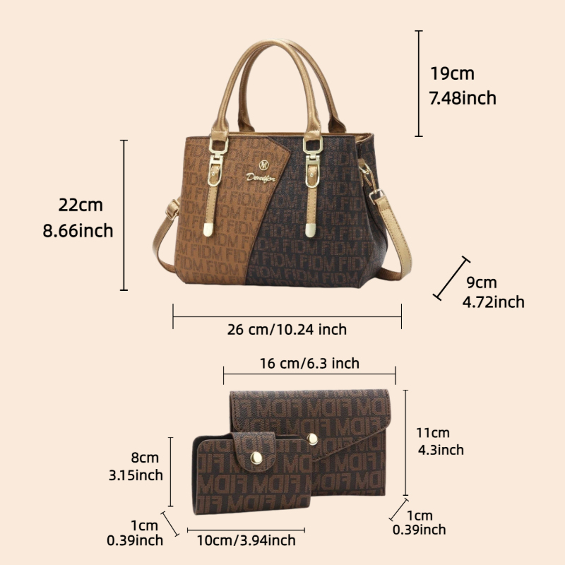 Set tas wanita 3 potong, tas t - Women Bags Luxury ulasan dan harga