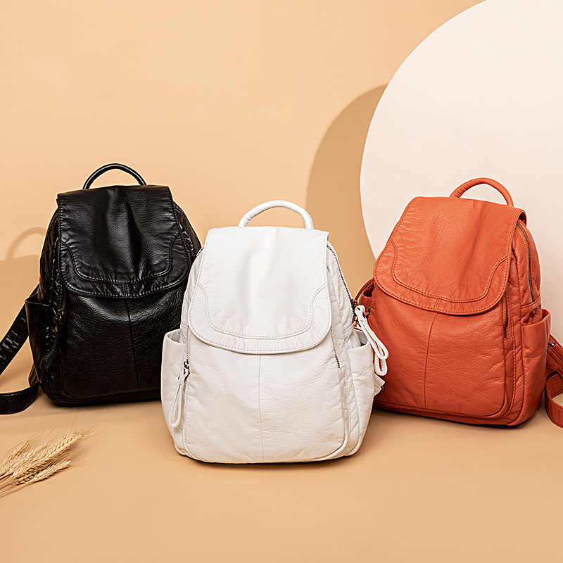 Tas punggung wanita, ransel pu - Women Bags White ulasan dan harga