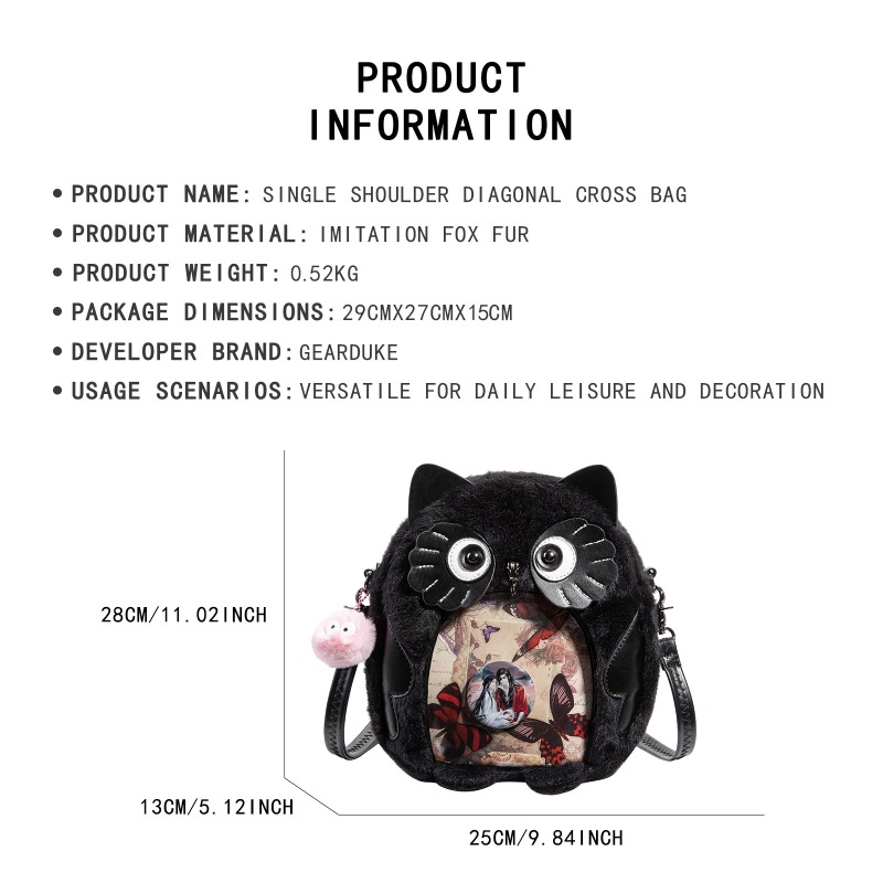 Tas Selempang Y2K Goth Black C - Women Bags Collection ulasan dan harga
