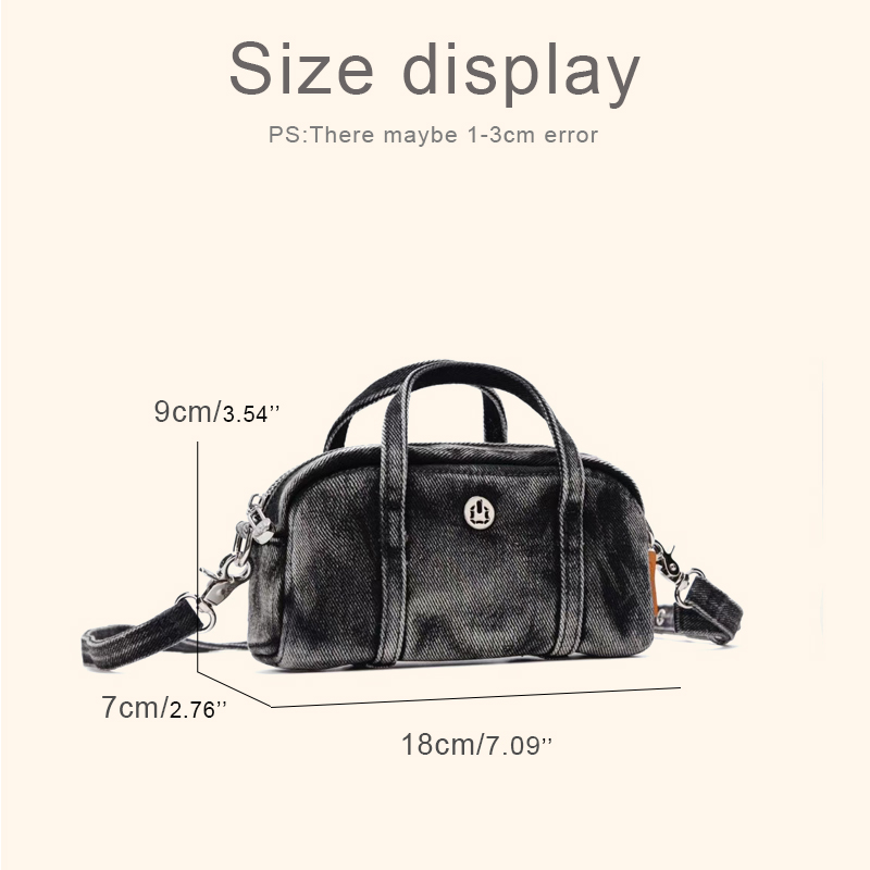 Tas Kotak Denim Mini Kasual Ko - Women Bags Max ulasan dan harga