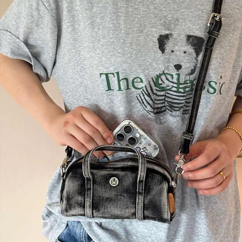 Tas Kotak Denim Mini Kasual Ko - Women Bags Max ulasan dan harga