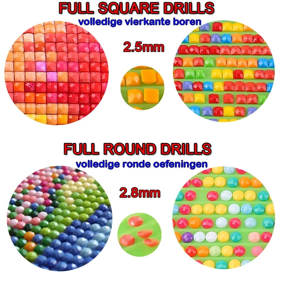 Lukisan Berlian DIY 5D Motif B - Circle Round Bag ulasan dan harga
