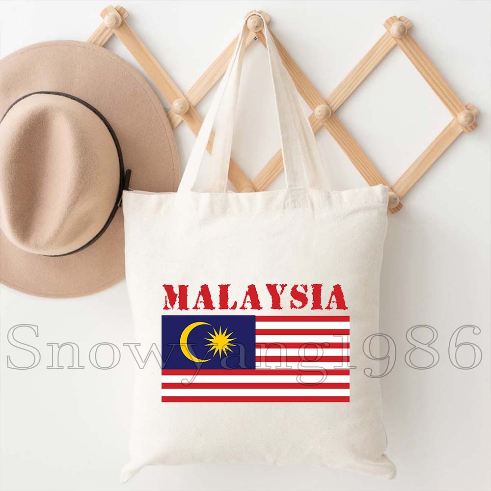 Tas Tote Kanvas Wanita Motif B - Women Bags Malaysia ulasan dan harga